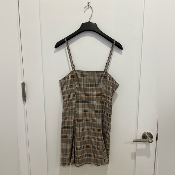 URBAN OUTFITTERS PLAID MINI DRESS - Picture 1 of 3